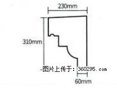 产品分解图型 - 檐口线，型号：SX311-YK-3，规格：230x310mm(3) - 怀化三象EPS建材 hh.sx311.cc