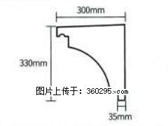 产品分解图型 - 檐口线，型号：SX311-YK-2，规格：300x330mm(2) - 怀化三象EPS建材 hh.sx311.cc